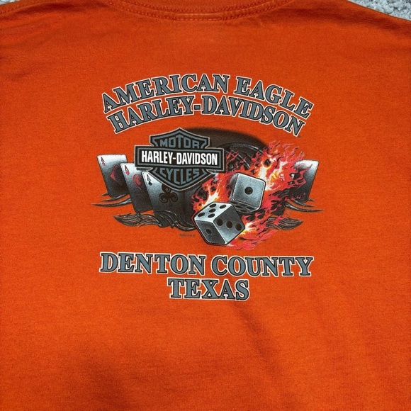 Harley Davidson Shirt Mens Large Sleeveless Crewneck Tank HD Motorcycles Dice - Picture 4 of 5